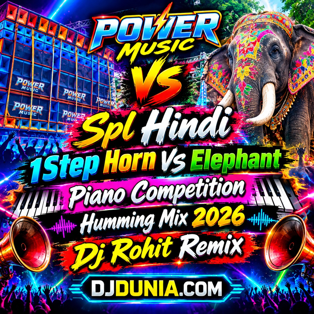Yaad Aa Raha Hai (Power Music Spl Hindi 1Step Horn Vs Elephant Piano Competition Humming Mix 2026) Dj Rohit Remix Chaltakonda